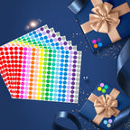 3600 PCS Colored Dot Stickers,1/2" Round Sticker 15 Colors Coding Labels 1/2 Inch