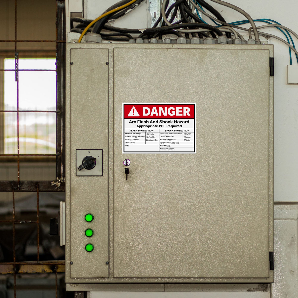 Avery Arc Flash/Shock Danger Labels, Waterproof, UV Resistant, Preprinted, Handwrite-Only, 3.5" x 5", 8 Warning Decal Labels 3.5" x 5" 8 labels