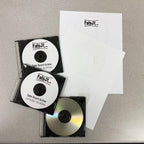 Blank Labels CD/DVD Inkjet Permanent | Laser Print Compatible | 25 Sheets 5824 Template