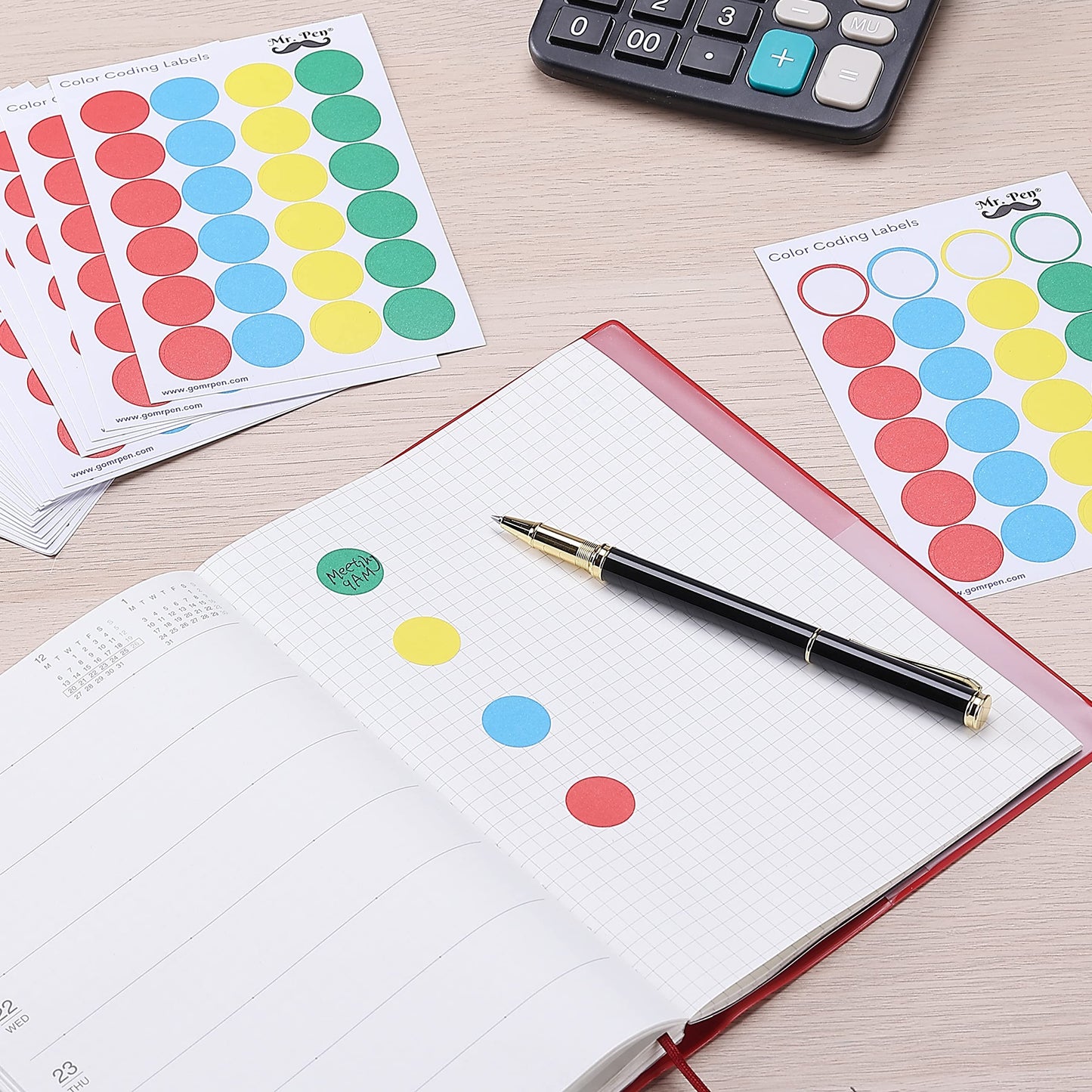 Mr. Pen- Color Coding Labels, 1008pcs, Assorted Colors, ¾” Dot Stickers, Round Stickers, Color Dots Stickers, Colored Sticker Dots, Dot Labels, Colored Stickers, Circle Stickers, Circle Sticker Labels
