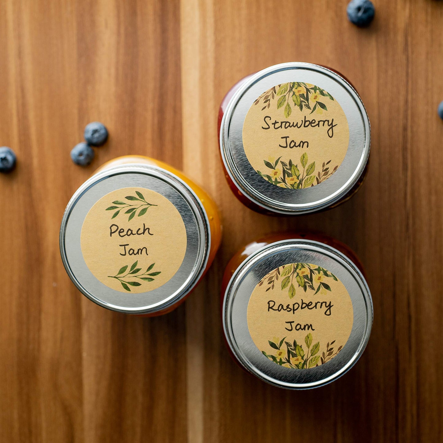 (500pc/Roll) 2" Label Stickers for Mason Jars and Lids -(Floral Color)- Canning Labels | Spice Labels | Mason Jar Labels | Bottle Labels | Sticker Labels | Designed in N.Y.