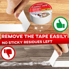 Grip Tape - Heavy Duty Anti Slip Tape for Stairs Outdoor/Indoor Waterproof 4Inch x 35Ft & Carpet Binding Tape Double Sided - 2 in / 120 Ft (40 Yards) Tape Grippers for Hardwood Floors and Area Rugs