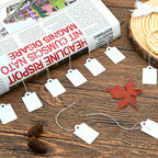 1200 Pack White Price Tags with String Attached Writable Display Labels 1200PCS