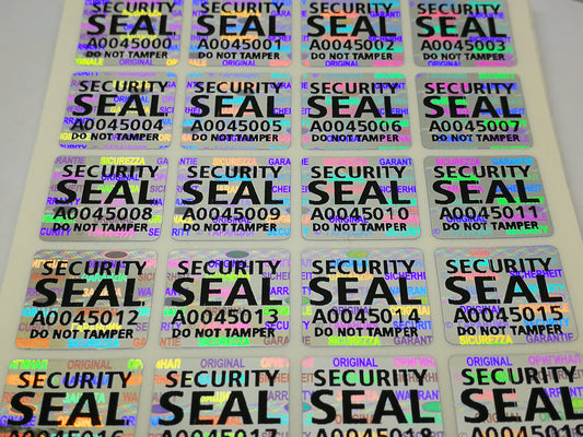500 pcs Silver Security Seal 0.59 x 0.59 Inch, Void Hologram Stickers, Warranty Tamper evident Holographic Labels
