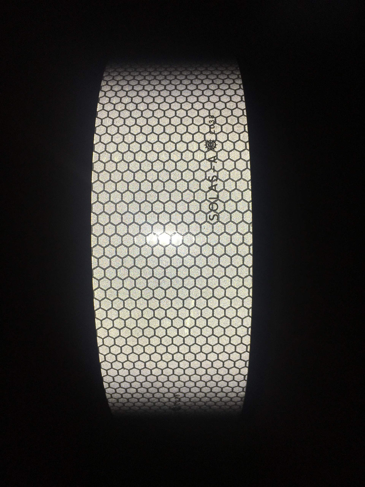 SOLAS Grade Marine Reflective Tape Conspicuity Safety Warning Silvery White Waterproof Ultra Reflective Glass Bead Honeycomb Technology Boats Rafts, Life Jacket, Motorcycles, Trailers (2IN X 30FT) 2IN X 30FT