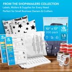 Shop4Mailers 600 Count (100 Sheets) 6-Up 3 1/3 x 4 Shipping Labels 600 Labels