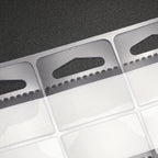 TecUnite 300 Pieces Self Adhesive Hanging Tabs, Clear Slot Hole Hang Tags