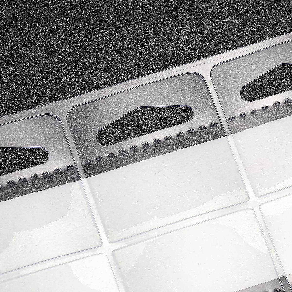 TecUnite 300 Pieces Self Adhesive Hanging Tabs, Clear Slot Hole Hang Tags