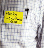 ChromaLabel yellow 2x3 inch name tag stickers, color-coding labels, 150 per pack, shown on white background.