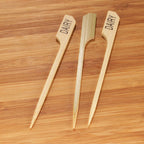 BambooMN Dairy Marker Bamboo Paddle Picks - 3.5" (8.9cm) - 300 Pieces 3.5" (8.9cm)