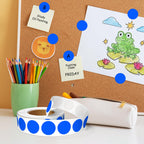 3/4 Inch Dot Stickers, 1000 Blue Dots Circle Sticker Round Labels 3/4" 1Roll-1000PCS