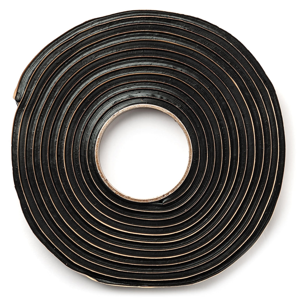 Second Skin Butyl Tape – 1 Roll (20ft x 1/2” x 1/4”) | Black Butyl Sealant Tape for RV, Auto, Marine, Headlight Repair, Window Glazing Tape | Weatherproof & Waterproof, Indoor & Outdoor, Made in USA 1 Butyl Tape