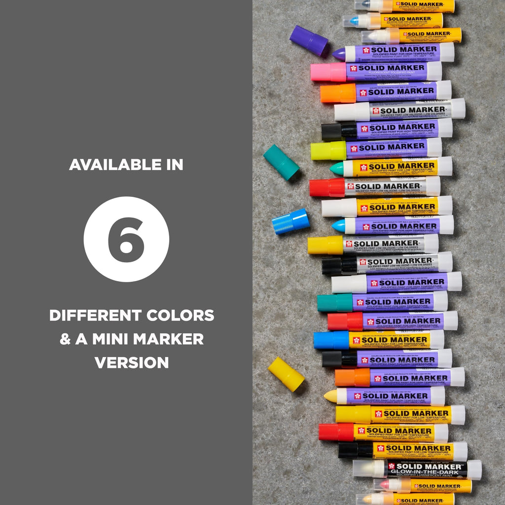 SAKURA Solid Paint Markers with Twist Up Tip - Low Temperature Permanent Marker Pens - Window, Wood, & Glass Marker - Green Paint - 3 Pack 1 Count (Pack of 3)