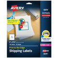 Avery® Print-to-the-Edge Printable Shipping Labels, 3" x 3.75", Matte White, Sure Feed® Technology, Laser & Inkjet Compatible, 150 Blank Labels, Great for Mailing, Branding, and More (6874) 1