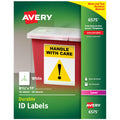 Avery Durable White Cover Up ID Labels for Laser Printers, 8.5" x 11", Pack of 50 (6575) 8-1/2" x 11"