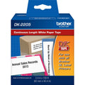 Brother Genuine, DK-2205 Continuous Paper Label Roll, Cut-to-Length Label, 2.4” x 100 Feet, (1) Roll Per Box