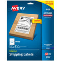 Avery Half-Sheet Printable Shipping Labels, 5.5" x 8.5" Customizable Stickers, White, 50 Blank Mailing Labels, Great for Mailing, Shipping, Organizing, and More (8126) 50 Count