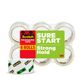 Scotch Sure Start Packing Tape Refill, 1.88 in x 54.6 yd, 6 Rolls