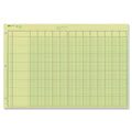 National Analysis Pad, 13 Columns, Green Eye-Ease Paper, Numbered Lines, Side-Punched, 11" x 16.375", 50 Sheets (45613)