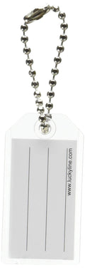 Lucky Line Key Tag w/Ball Chain Clear 100/box (2010010)