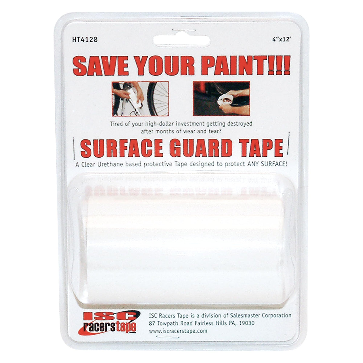 ISC Helicopter-OG Surface Guard Tape (8 mil Outdoor Grade): 4 in. x 12 ft. (Transparent)