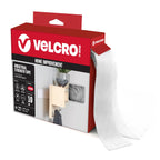 VELCRO Brand Heavy Duty Tape with Adhesive, White, 10 Ft x 2 in Roll 10ft x 2in 1
