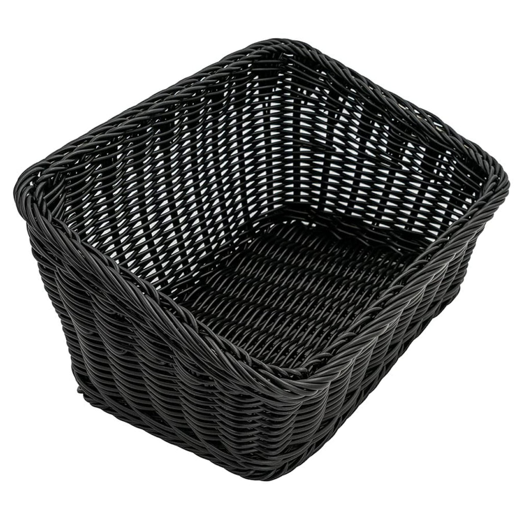 G.E.T. WB-1510-BK Black 9.25" x 13" Cascading Basket, Polypropylene