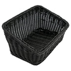 G.E.T. WB-1510-BK Black 9.25" x 13" Cascading Basket, Polypropylene