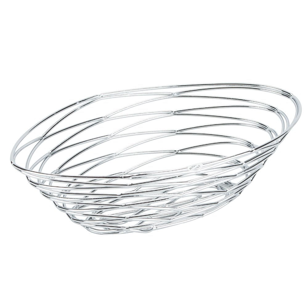 American Metalcraft FRUC16 Baskets, 9.125" Length x 5.75" Width, Silver