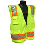 Radians SV46G3X Class 2 Breakaway Survey Safety Vests, Two Tone Green, 3 Extra Large
