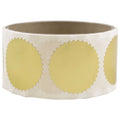 JAM PAPER Circle Label Wafer Seals with Serrated Edges - 1.5 Inch Diameter - Gold - 100 Round Labels/Pack 1 1/2" Diameter