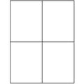 4 Labels per Sheet 400 White Blank Quarter Sheet Self Adhesive Shipping Labels for UPS, USPS, FedEx, DHL, Endicia