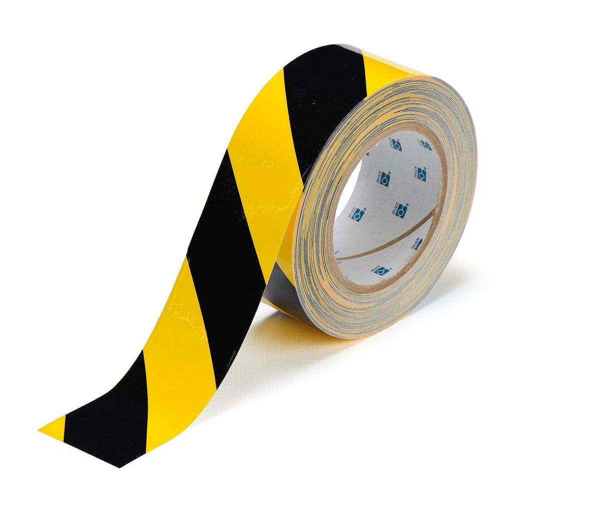 Brady ToughStripe Floor Marking Tape - Yellow and Black, Non-Abrasive Tape - 2" Width, 100' Length - 104317,Black on Yellow 100 Feet 2 inches Black on Yellow 1