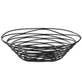 American Metalcraft FRUB18 Wire Birdnest Basket, Oval, Black