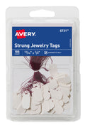 Avery® Jewelry Tags, 0.8125 x 0.375 Inches, Pack of 100 (6731) 100 tags
