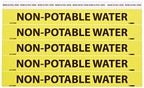 NMC C1175Y Non-Potable Water Pipe Marker