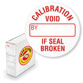 SmartSign Calibration Void If Seal Broken Tamper Resistant Vinyl Labels in Dispenser Box | Pack of 250, 0.75" x 0.75", Adhesive Vinyl Stickers 0.75" X 0.75" - Pack of 250