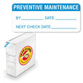SmartSign Pack of 350 Preventive Maintenance Labels in Dispenser Box| 0.625" x 1.5" Adhesive Vinyl Stickers Adhesive Label Dispenser Box