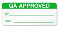 SmartSign QA Approved Labels in Dispenser Box | Pack of 350, 0.625" x 1.5" Adhesive Vinyl Stickers, Made in USA