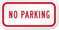 SmartSign Small No Parking Sign, Supplemental 6 x 12 Inches Sign, 3M Engineer Grade Reflective Aluminum, Easy to Mount, Laminated and Rust-Free, Made in USA 6" x 12"