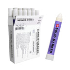Sakura Solid Paint Markers, Waterproof, Non-Toxic, White, 12 Count