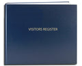 BookFactory Visitor Log Book Register, Blue, Hardbound, 120 Pages