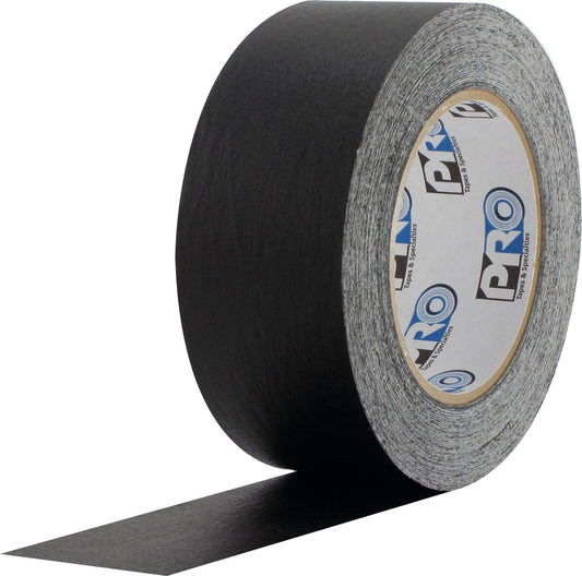 ProTapes Colored Crepe Paper Masking Tape, 60 yds Length x 1" Width, Black (Pack of 1) 1" (Pack of 1)