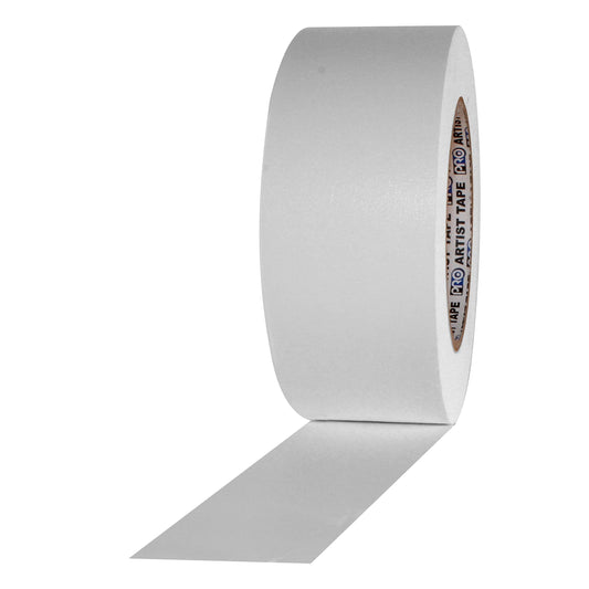 ProTapes Artist Tape Flatback Printable Paper Board or Console Tape, 60 yds Length x 2" Width, White (Pack of 1) 2" (Pack of 1) plain
