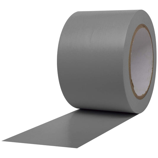 ProTapes Pro 50 Premium Vinyl Safety Marking and Dance Floor Splicing Tape, 6 mils Thick, 36 yds Length x 3" Width, Grey (Pack of 1) 3" x 36 yds
