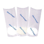 Medline Silent Knight pill crusher with medication pouches, easy to use, for crushing pills, shown with packaging and accessories.