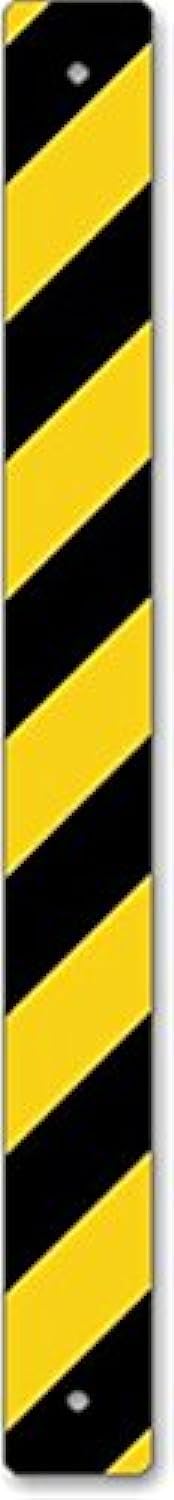 SmartSign - K-2185-FY-03x30 Reflective Sign Post Panel By | 3" x 30" 3M Fluorescent Diamond Grade Reflective Aluminum Black on Yellow Fluorescent 3M Reflective Aluminum 12 Year Durability 3" x 30"