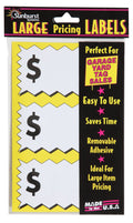 Sunburst Systems 7071 large pricemarker labels with space to write prices, 75 count, for retail item pricing.