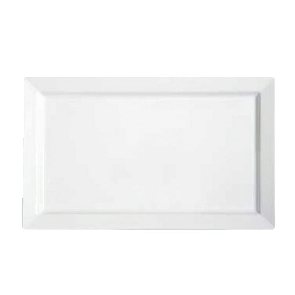 G.E.T. 12" x 9" White Melamine Serving Tray