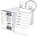 Versa-Tags White Self-Protecting Key Tags with Split Rings, 250-Pack 250 Tags Solid White